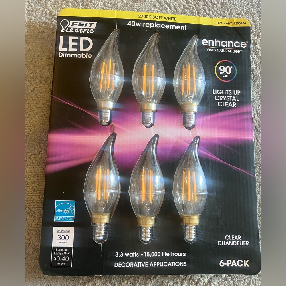Feit Electric LED Dimmable 6 Pack